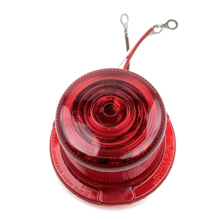 Betts Industries Lens Assy, Retrofit, Led Special Purpose Dc Lens Insert, For 56 Series Valox Lamps, Red, Deep, W/ 3 510031